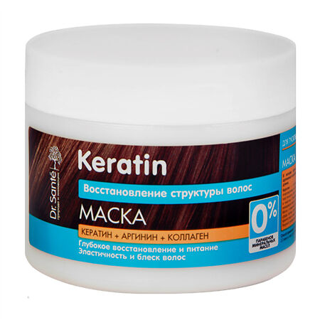 Dr. Sante Keratin Маска для тусклых и ломких волос, 300 мл 1 шт - купить, цена и отзывы в Воронеже, Dr. Sante Keratin Маска для тусклых и ломких волос, 300 мл 1